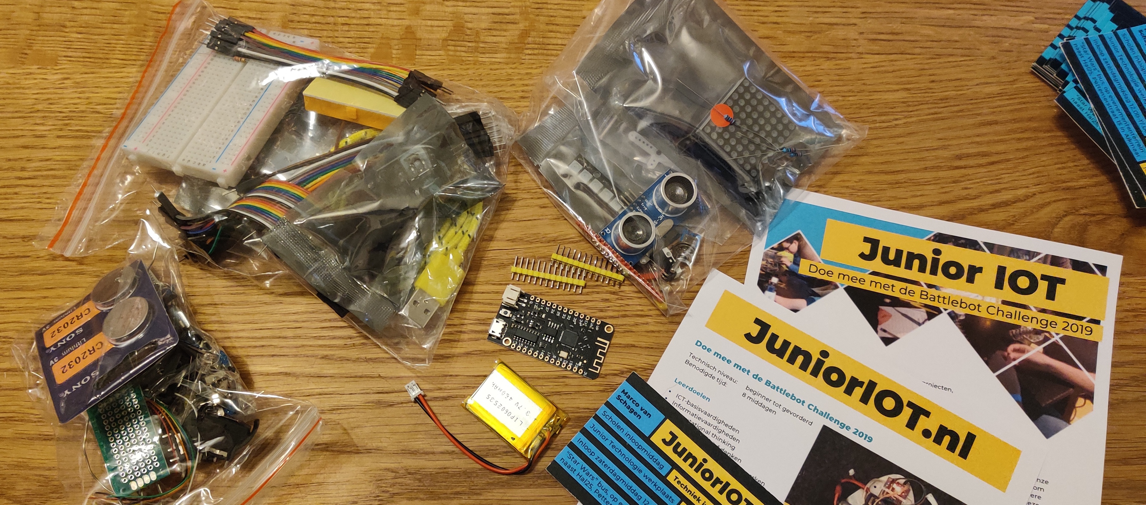 Shop – Startset ESP Bag-of-Fun – electronica starter kit met Lolin32