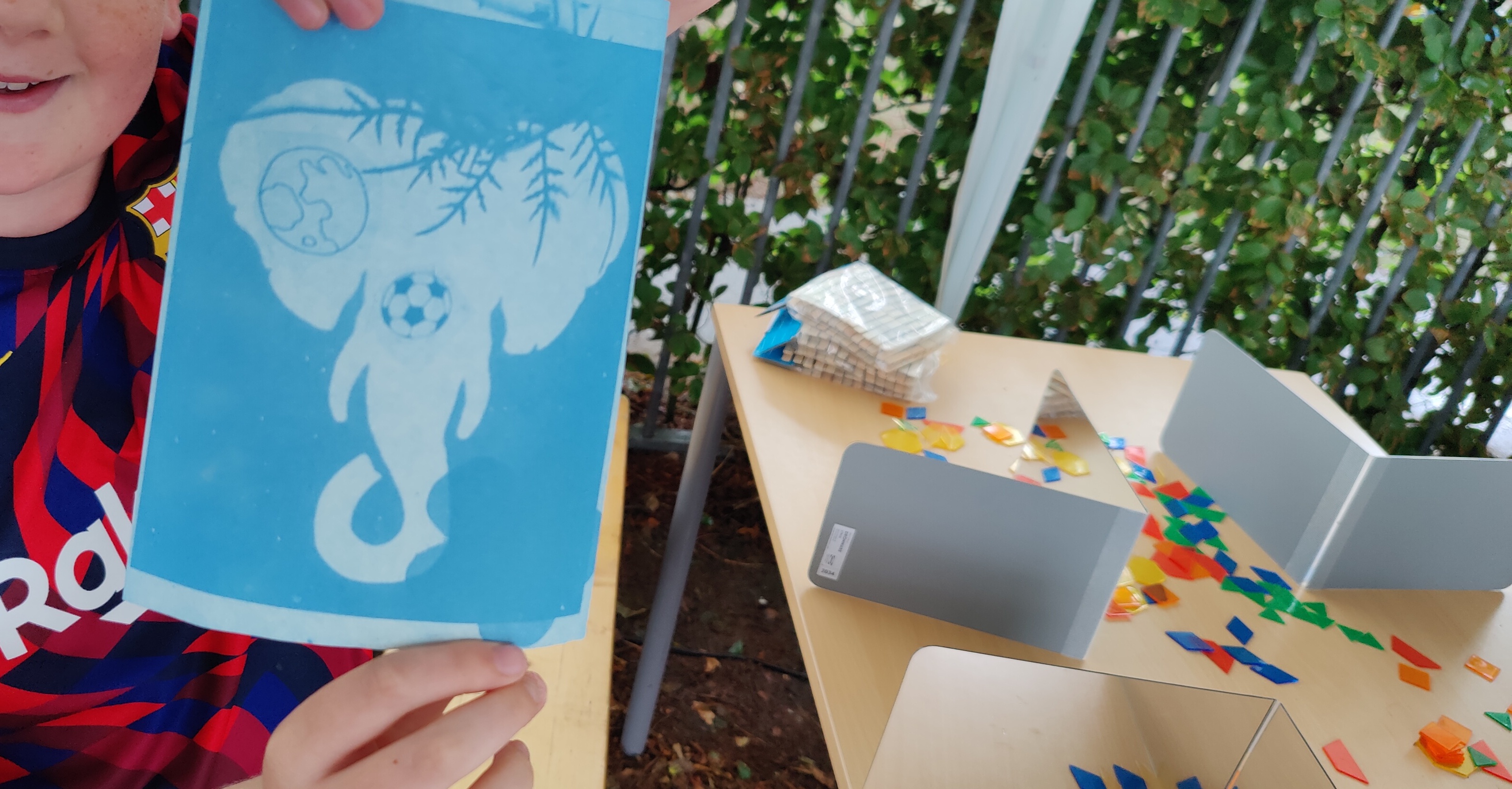 Cyanotypie, een afdruk maken met licht