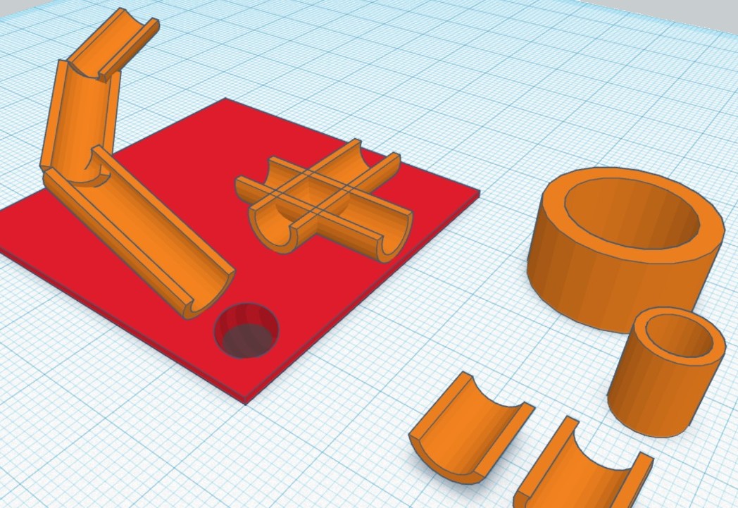 3D knikker achtbaan